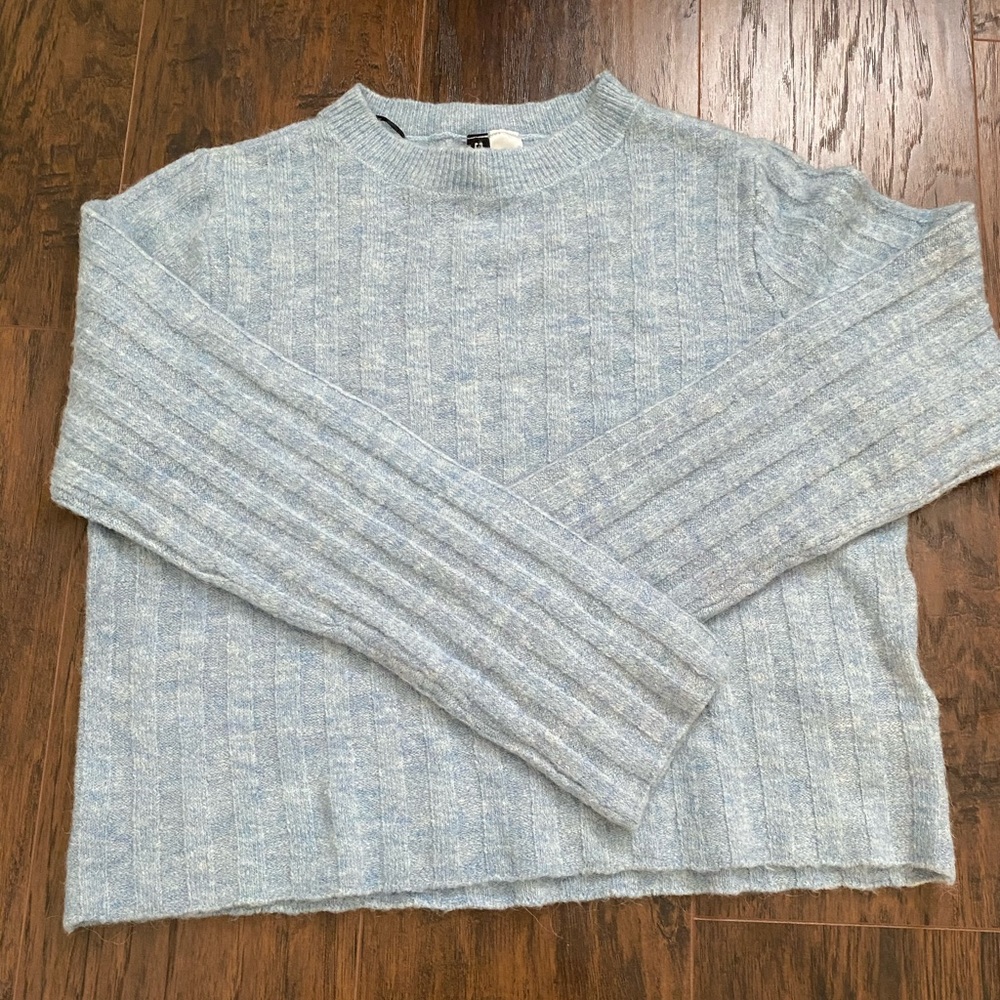 H and M Baby Blue Knit Sweater